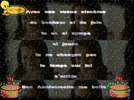 aller les amie une petit pensser pour claire (gina c'est son blog ) qui fete son anniversaire  aujourd'hui  !!!!!!